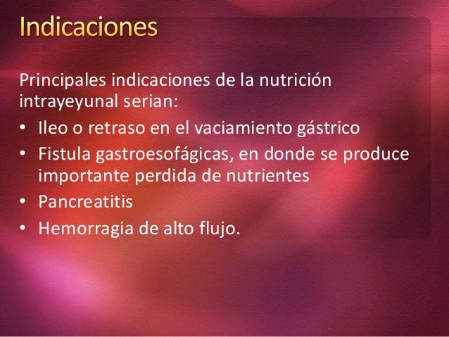 indicaciones de sonda nasoyeyunal